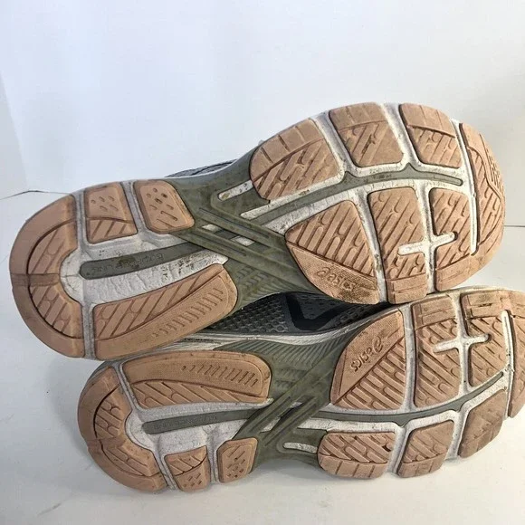 ASICS GT-2000 6 Mid Grey Silver Carbon Running Shoes Women’s Size 7.5 T855N - Picture 7 of 10